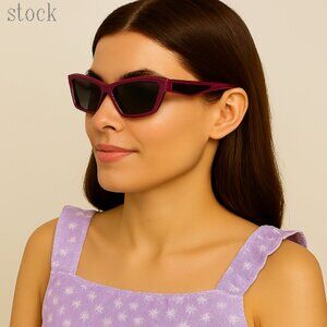 Women's Purple Target Sunglasses OS NWOT